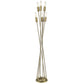 HomeRoots Perret 6-Light Floor Lamp With Aged Brass Finish