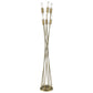 HomeRoots Perret 6-Light Floor Lamp With Aged Brass Finish