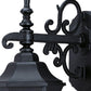 HomeRoots Petite Domed Hanging Glass Lantern Wall Light With Matte Black Finish