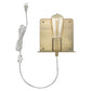 HomeRoots Petite Shelf Wall Light in Dull Gold Finish