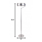 HomeRoots Pierced Bling Halo LED Floor Lamp in Silver Finish