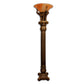 HomeRoots Pillar Table Lamp With Elephant Details in Brown Finish