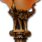 HomeRoots Pillar Table Lamp With Elephant Details in Brown Finish
