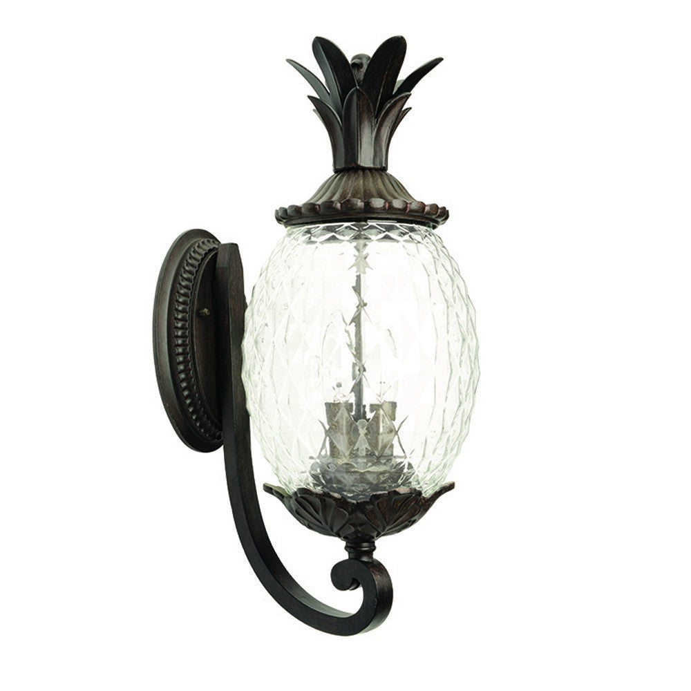 HomeRoots Pineapple Wall Light With Antique Bronze Finish