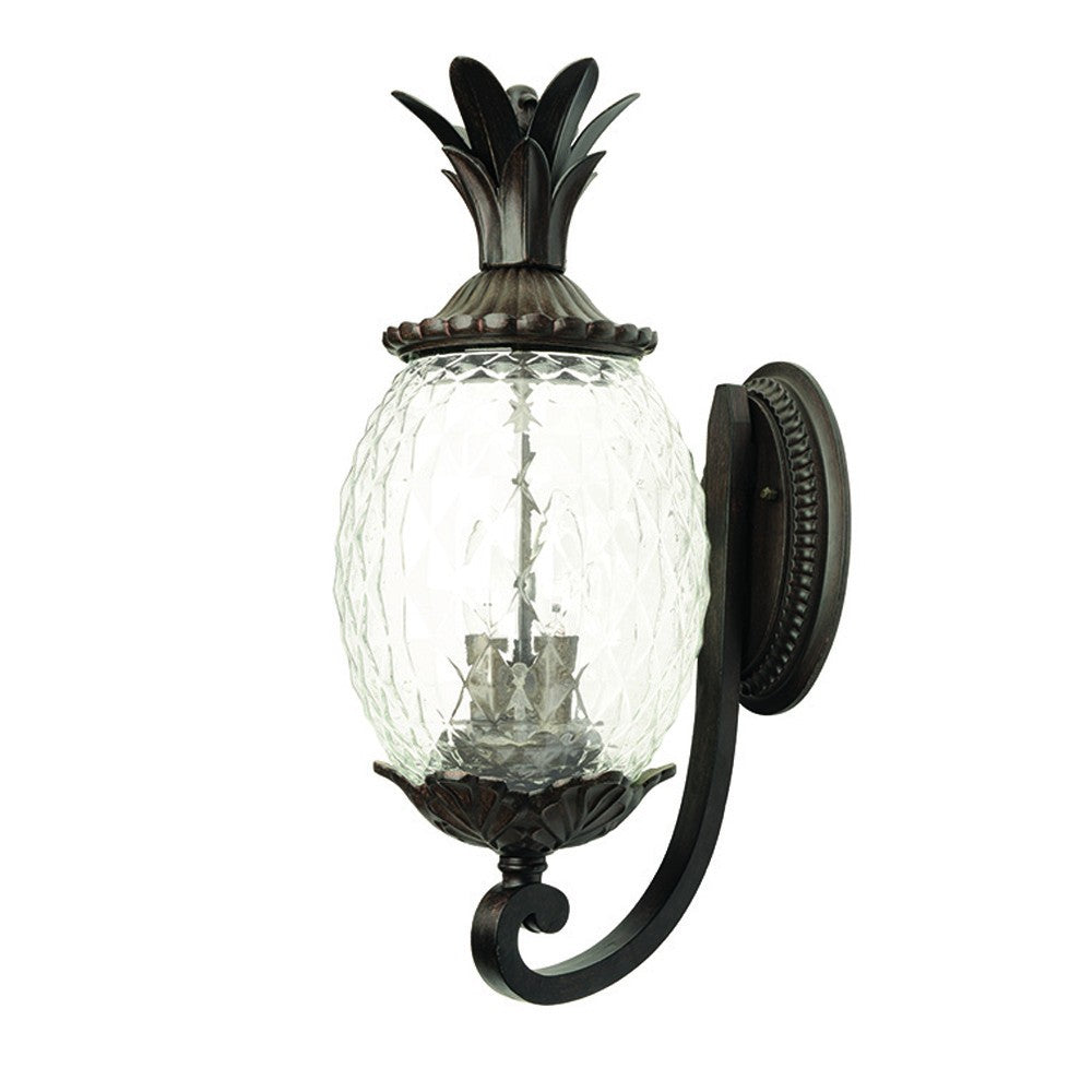 HomeRoots Pineapple Wall Light With Antique Bronze Finish