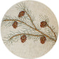 HomeRoots Pinecone Accent Lamp With Tan Empire Shade