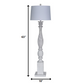 HomeRoots Plantation Floor Lamp With White Wash Finish