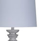 HomeRoots Plantation Floor Lamp With White Wash Finish