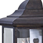 HomeRoots Pocket Lantern Wall Light in Antique Black Finish