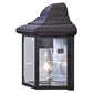 HomeRoots Pocket Lantern Wall Light in Antique Black Finish