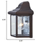 HomeRoots Pocket Lantern Wall Light in Bronze Finish