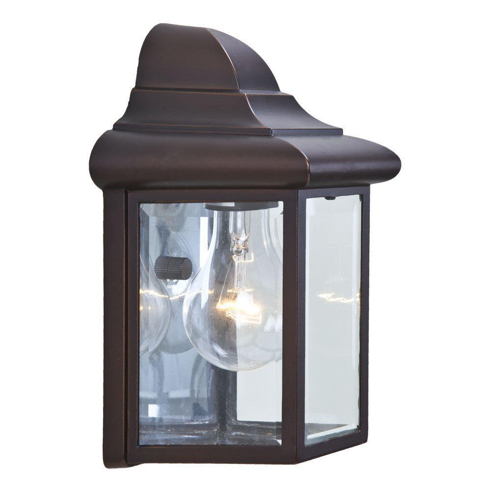 HomeRoots Pocket Lantern Wall Light in Bronze Finish