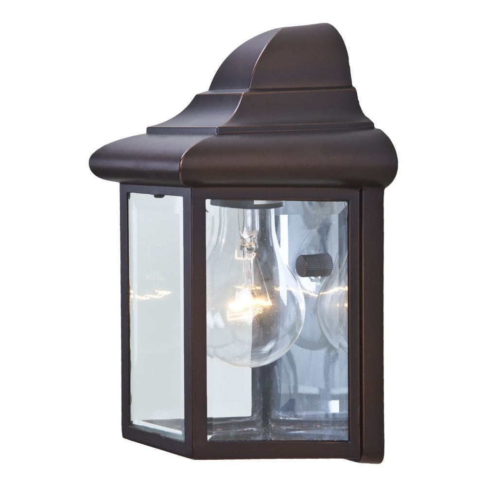 HomeRoots Pocket Lantern Wall Light in Bronze Finish
