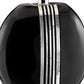 HomeRoots Polyresin Lamp With Beige Fabric Shade in Black Finish