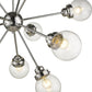 HomeRoots Portsmith 12-Light Chandelier in Polished Nickel Finish