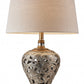 HomeRoots Primo Tall Table Lamp in Silver and Gold Finish