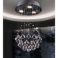 HomeRoots Rain Drops Ceiling Lamp in Silver Finish