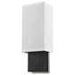 HomeRoots Rectangular Wall Sconce with Linen Fabric Shade