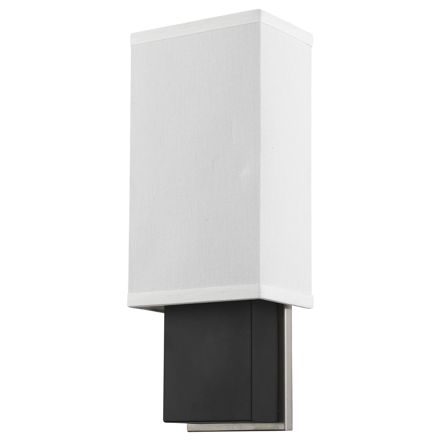 HomeRoots Rectangular Wall Sconce with Linen Fabric Shade