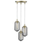 HomeRoots Reece 3-Light Chandelier in Aged Brass Finish