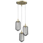 HomeRoots Reece 3-Light Chandelier in Aged Brass Finish