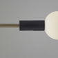 HomeRoots Retro Globe LED Desk Lamp With White Finish