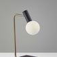 HomeRoots Retro Globe LED Desk Lamp With White Finish