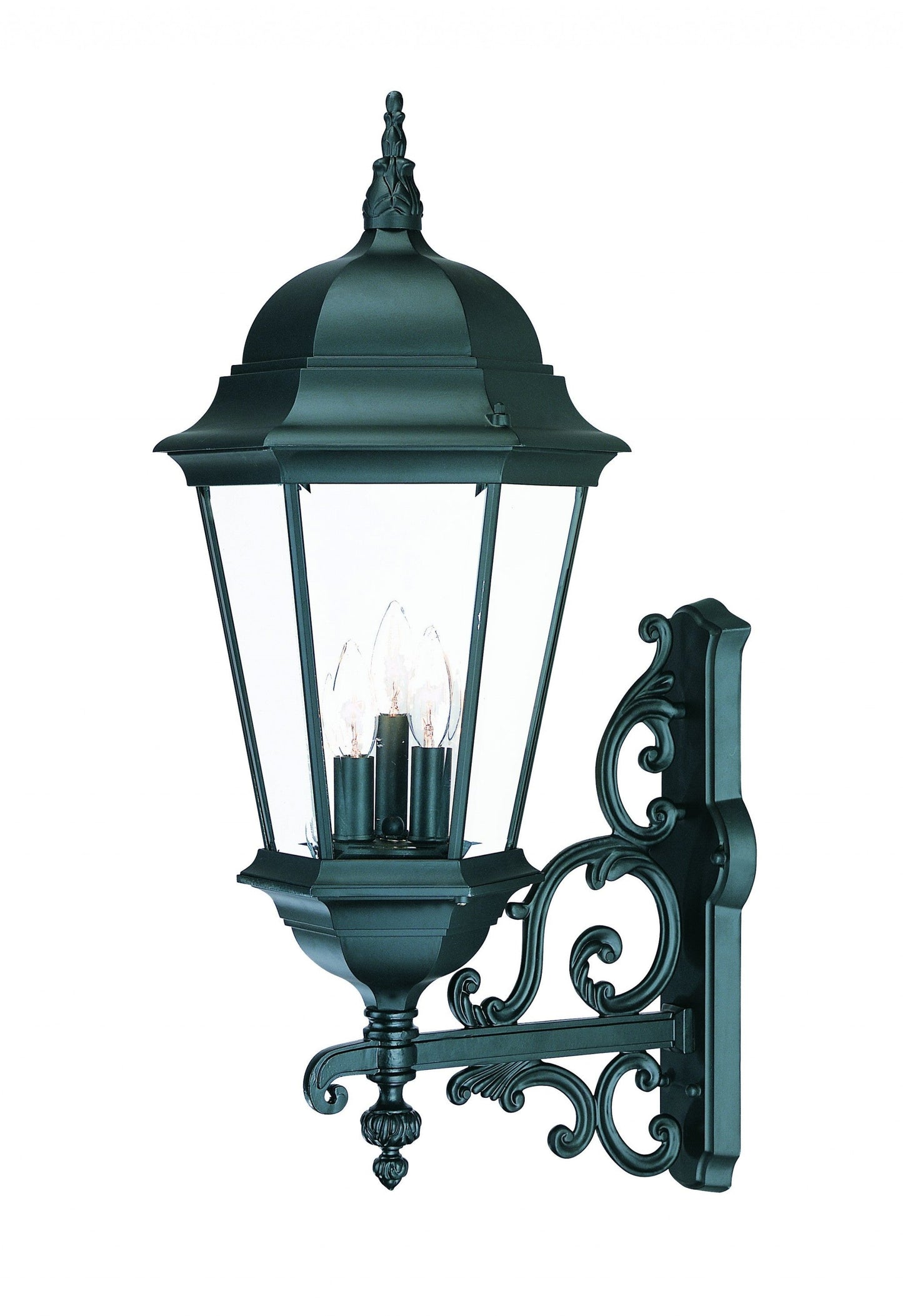 HomeRoots Richmond 3-Light Wall Light in Matte Black Finish