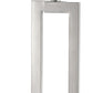 HomeRoots Riley 1-Light Table Lamp With Off White Shantung Shade and Brushed Nickel Finish