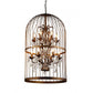 HomeRoots Rinee III Cage Chandelier In Bronze Finish