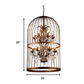 HomeRoots Rinee III Cage Chandelier In Bronze Finish