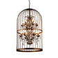 HomeRoots Rinee III Cage Chandelier In Bronze Finish