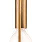 HomeRoots Ring Ceiling Lamp in Gold Finish