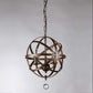 HomeRoots Riza 12" Crystal Chandelier In Antique Bronze Finish