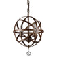 HomeRoots Riza 12" Crystal Chandelier In Antique Bronze Finish