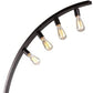 HomeRoots Robelim Arch Floor Lamp With Edison Bulbs In Antique Black Finish