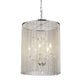 HomeRoots Rosalias Chain Crystal Chandelier In Silver Finish