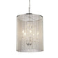 HomeRoots Rosalias Chain Crystal Chandelier In Silver Finish
