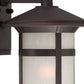 HomeRoots Round White Glass Wall Light With Antique Bronze Finish