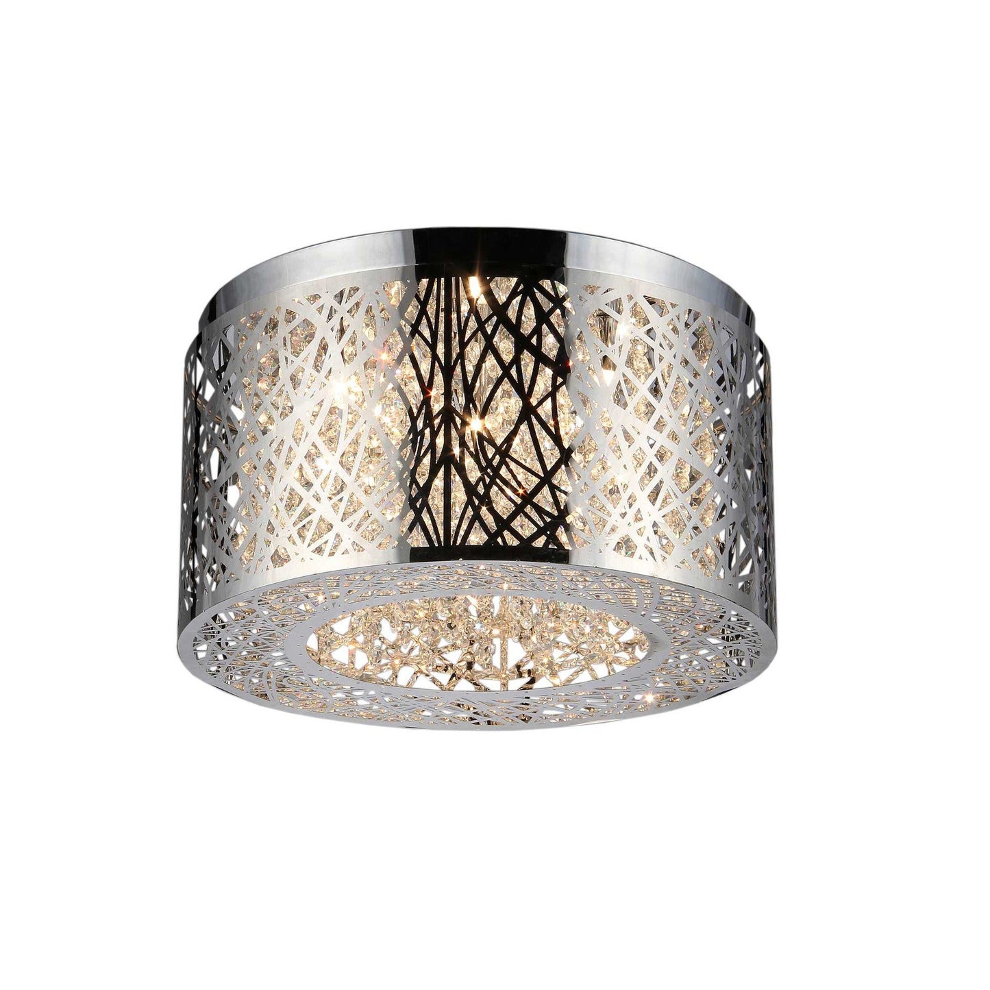 HomeRoots Rubens 5-Light Chandelier In Chrome Finish