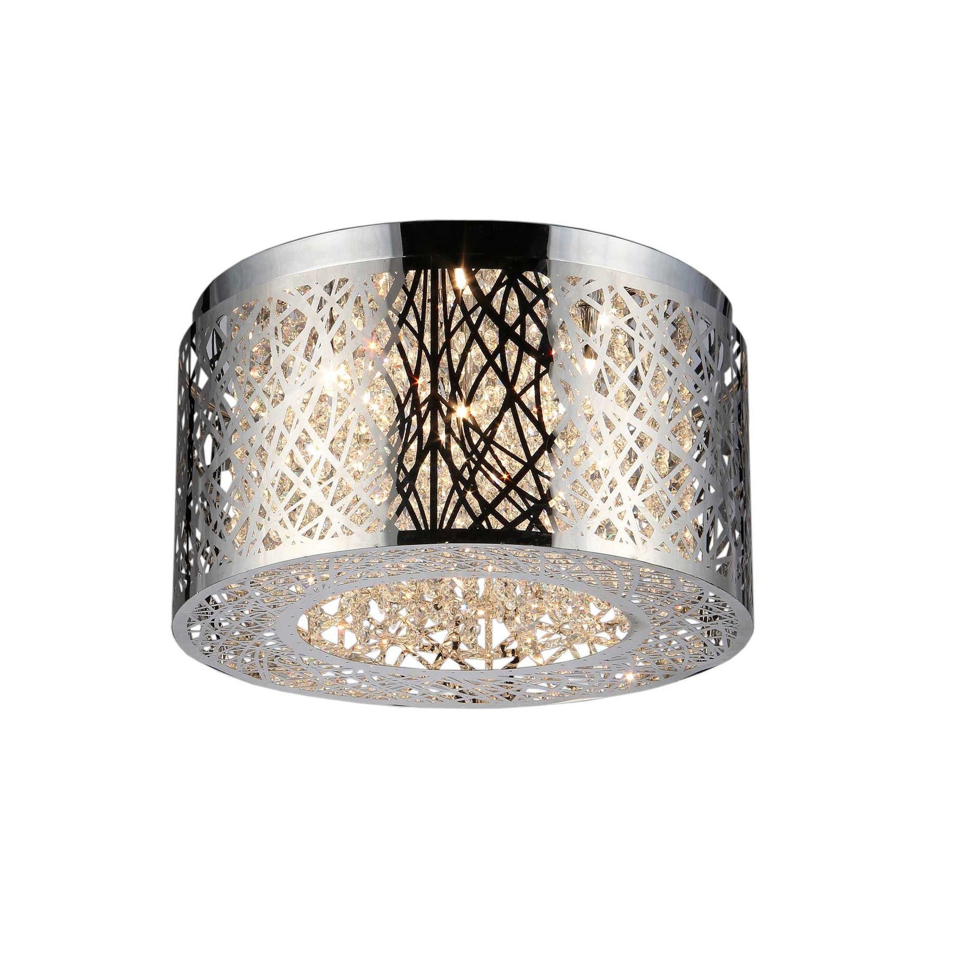 HomeRoots Rubens 5-Light Chandelier In Chrome Finish