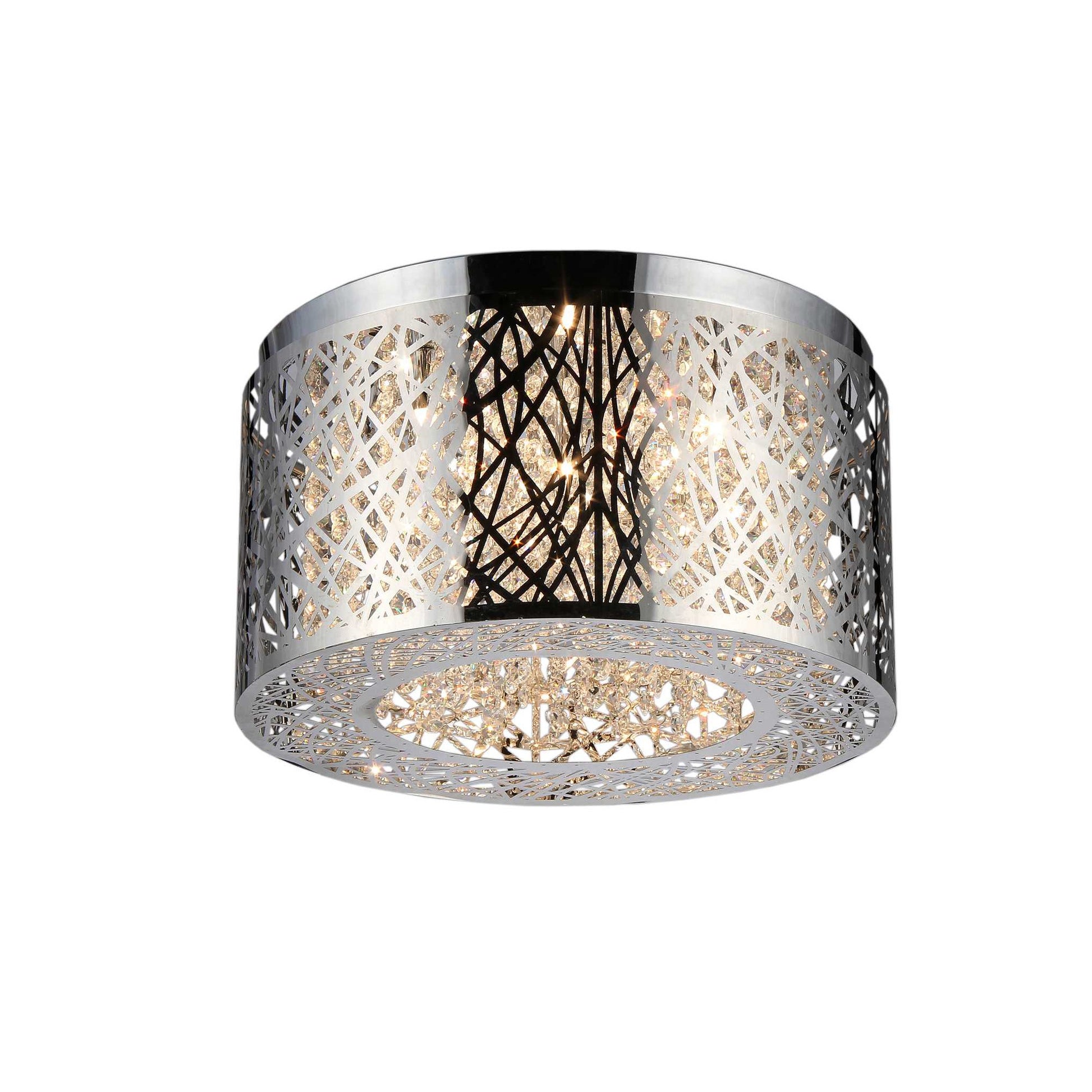 HomeRoots Rubens 5-Light Chandelier In Chrome Finish