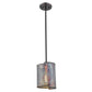 HomeRoots Ryker 1-Light Patina Pendant in Bronze Finish