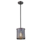 HomeRoots Ryker 1-Light Patina Pendant in Bronze Finish