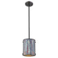 HomeRoots Ryker 1-Light Patina Pendant in Bronze Finish