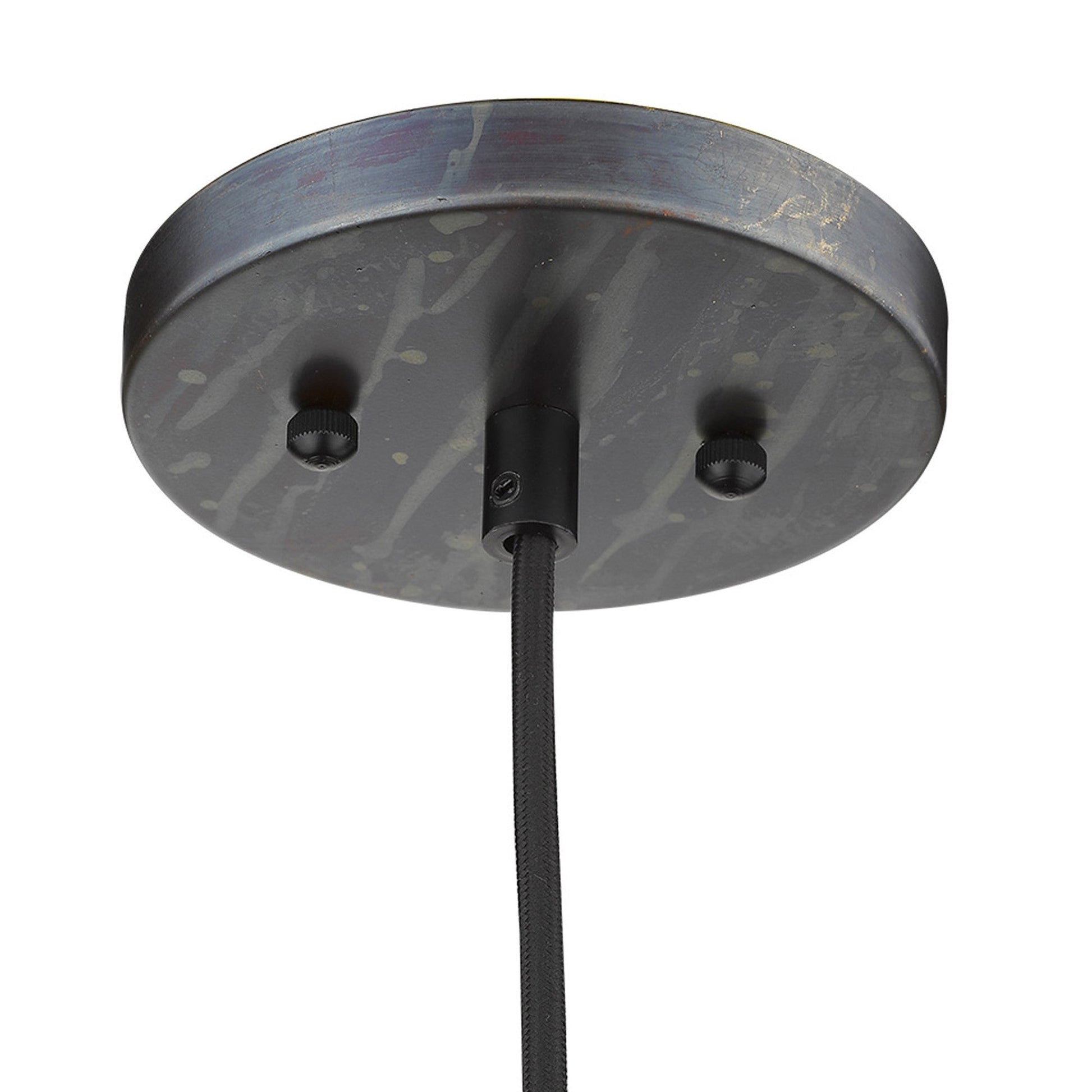 HomeRoots Ryker 1-Light Patina Pendant in Bronze Finish