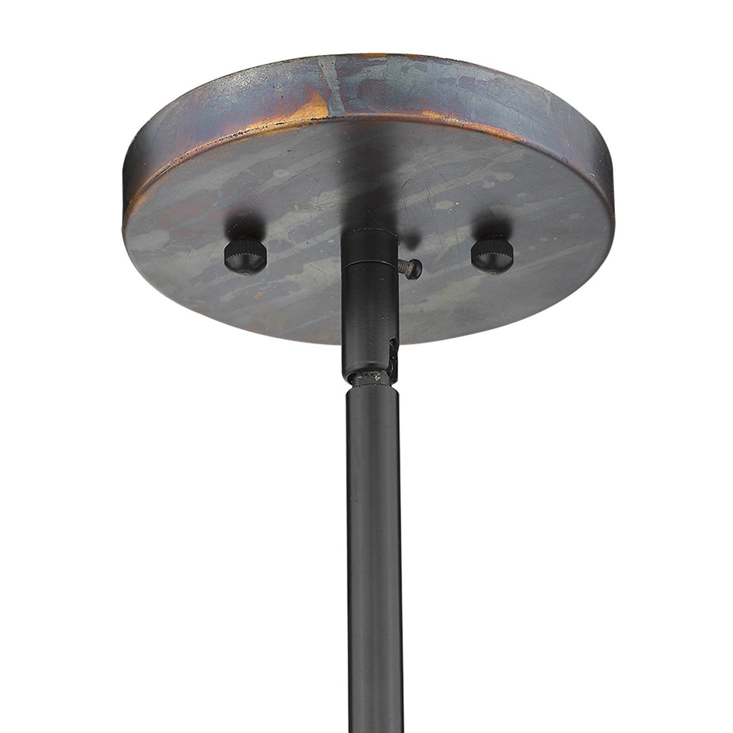 HomeRoots Ryker 1-Light Patina Pendant in Bronze Finish