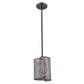 HomeRoots Ryker 1-Light Patina Pendant in Bronze Finish