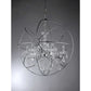HomeRoots Saturn's Ring 16" Chandelier In Silver Finish