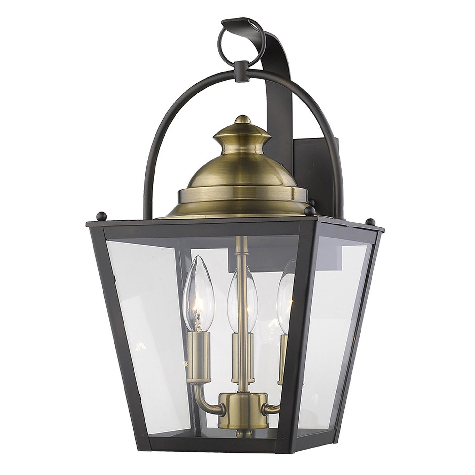 HomeRoots Savannah 3-Light Wall Light in Oil Rubbed Bronze Finish